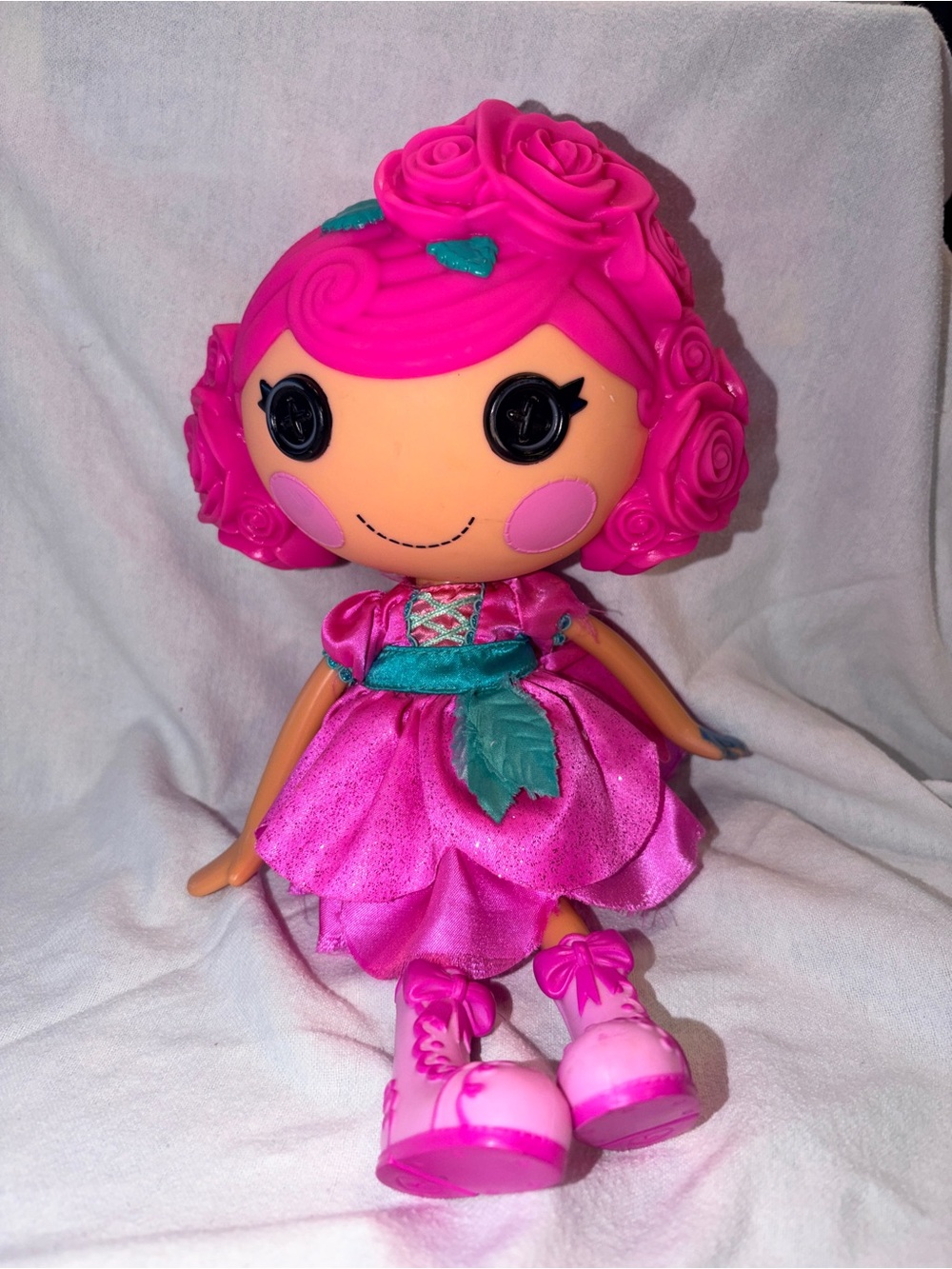 Lalaloopsy Rosebud Longstem 12” Doll 2014 MGA Pink Rose Hair